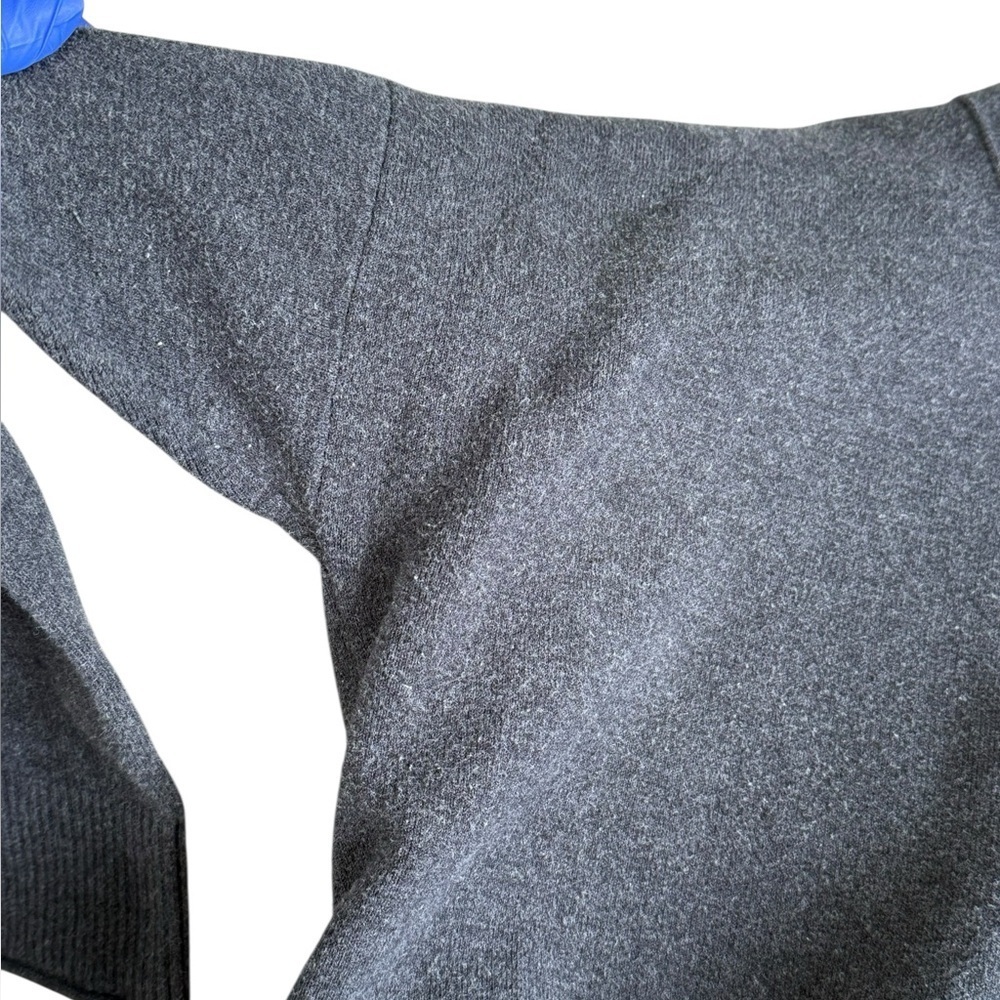 Madewell Sweater Womens extra large Gray Cardigan Gray 3/4 Sleeve - Picture 10 of 14